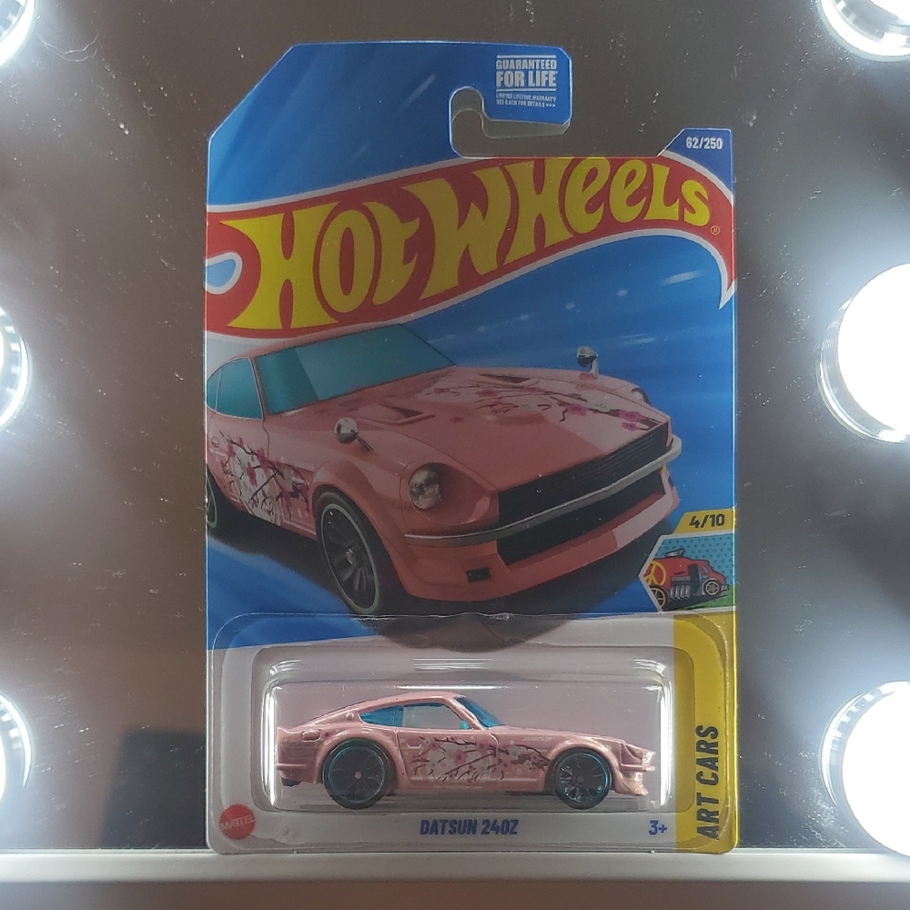 Hot Wheels Datsun 2402 Pink Die-Cast Toy Car - Art Cars Series